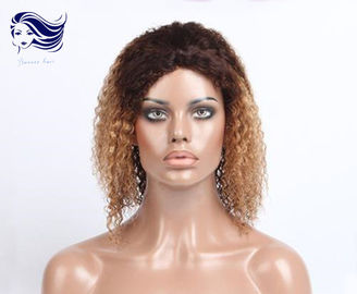 Κίνα Σγουρό ανθρώπινα μαλλιών μπροστινό δαντελλών χρώμα Ombre περουκών ανθρώπινα μαλλιών περουκών σύντομο προμηθευτής