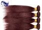 Κόκκινη ευθεία χρωματισμένη ανθρώπινα μαλλιών επεκτάσεων ύφανση τρίχας της Remy βραζιλιάνα προμηθευτής