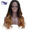 Μη επεξεργασμένο χρώμα Ombre ανθρώπινα μαλλιών περουκών δαντελλών της Virgin βραζιλιάνο πλήρες προμηθευτής